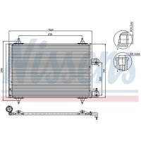 NISSENS 94560 Kondensator, Klimaanlage