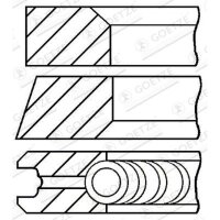 GOETZE ENGINE 08-101500-00 Kolbenringsatz