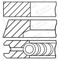 GOETZE ENGINE 08-118000-00 Kolbenringsatz