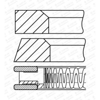 GOETZE ENGINE 08-962600-00 Kolbenringsatz
