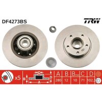 TRW DF4273BS Bremsscheibe