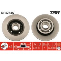 TRW DF4274S Bremsscheibe
