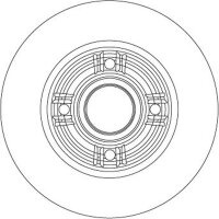 TRW DF4274S Bremsscheibe