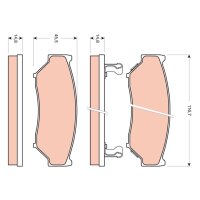 TRW GDB3436 Bremsbelagsatz, Scheibenbremse