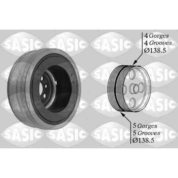 SASIC 9001804 Riemenscheibe, Kurbelwelle