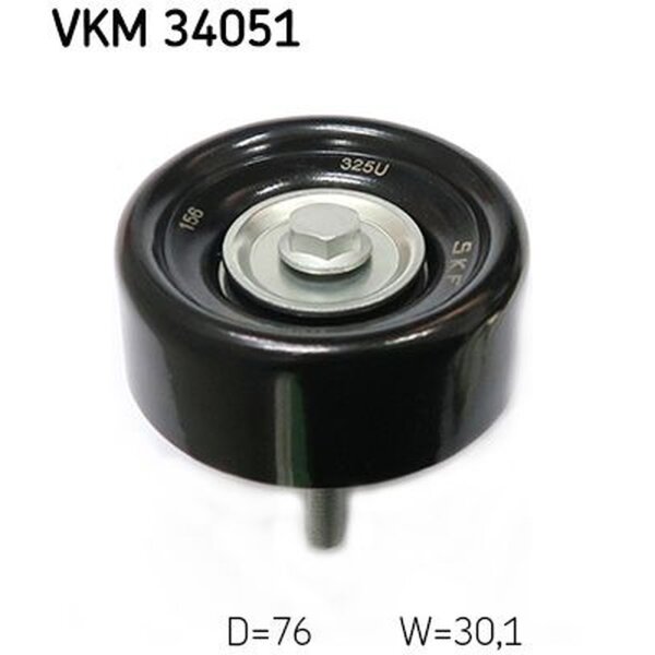 SKF VKM 34051 Umlenk-/Führungsrolle, Keilrippenriemen