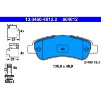 ATE 13.0460-4812.2 Bremsbelagsatz, Scheibenbremse
