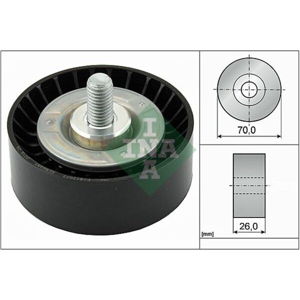 Schaeffler INA 532 0475 10 Umlenk-/Führungsrolle, Keilrippenriemen