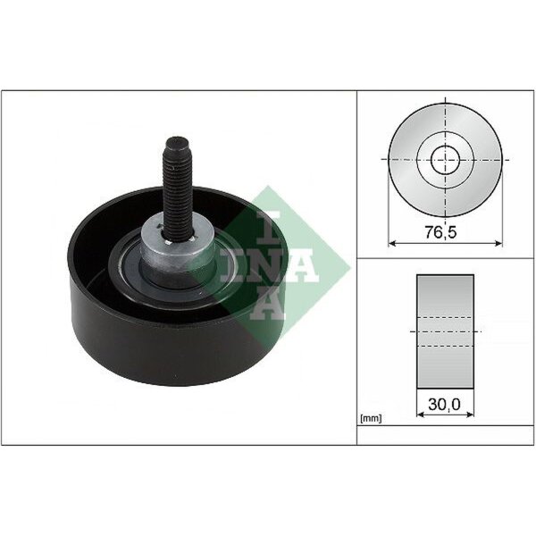 Schaeffler INA 532 0458 10 Umlenk-/Führungsrolle, Keilrippenriemen