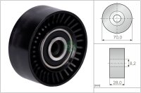 Schaeffler INA 532 0468 10 Umlenk-/Führungsrolle,...