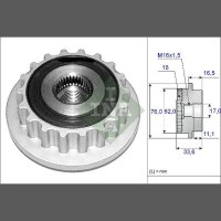 Schaeffler INA 535 0118 10 Generatorfreilauf