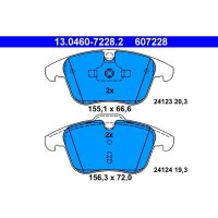ATE 13.0460-7228.2 Bremsbelagsatz, Scheibenbremse