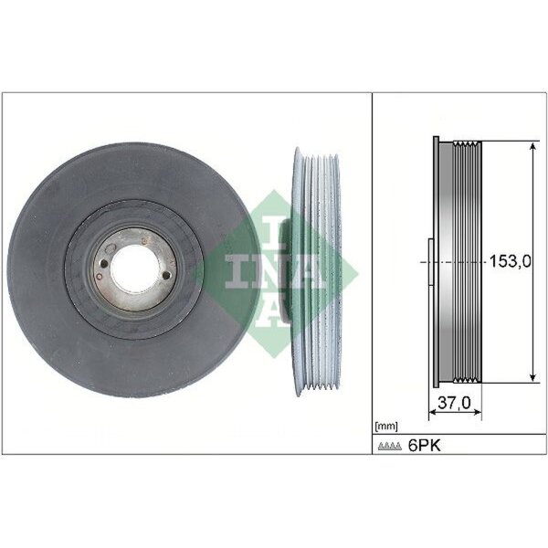 Schaeffler INA 544 0039 10 Riemenscheibe, Kurbelwelle