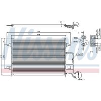 NISSENS 94592 Kondensator, Klimaanlage