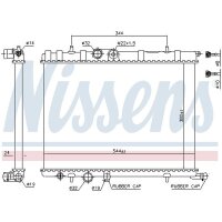 NISSENS 63502 Kühler, Motorkühlung