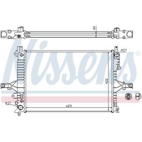 NISSENS 65553A Kühler, Motorkühlung