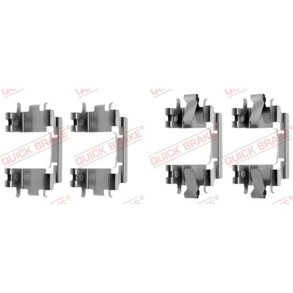 QUICK BRAKE 109-1257 Zubehörsatz, Scheibenbremsbelag