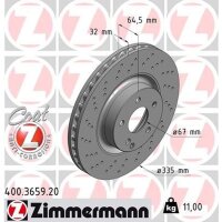 ZIMMERMANN 400.3659.20 Bremsscheibe
