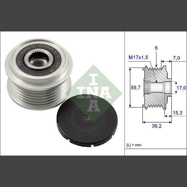 Schaeffler INA 535 0098 10 Generatorfreilauf