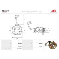 AS-PL SBH0017 Halter, Kohlebürsten