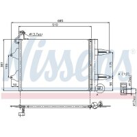 NISSENS 94628 Kondensator, Klimaanlage