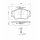 BOSCH 0 986 460 977 Bremsbelagsatz, Scheibenbremse