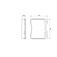 BOSCH 0 986 460 976 Bremsbelagsatz, Scheibenbremse