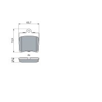 BOSCH 0 986 494 016 Bremsbelagsatz, Scheibenbremse