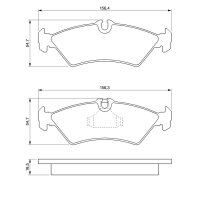 BOSCH 0 986 424 219 Bremsbelagsatz, Scheibenbremse