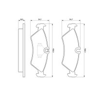BOSCH 0 986 424 219 Bremsbelagsatz, Scheibenbremse