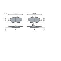 BOSCH 0 986 424 218 Bremsbelagsatz, Scheibenbremse