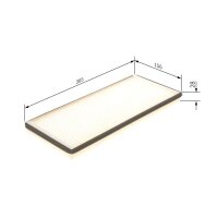Innenraumfilter Bosch 1 987 432 043 Pollenfilter - 1 Stück