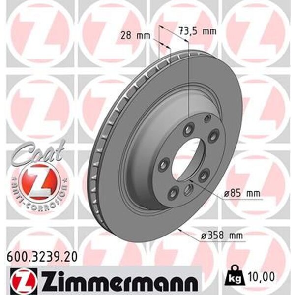 ZIMMERMANN 600.3239.20 Bremsscheibe