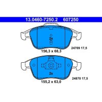 ATE 13.0460-7250.2 Bremsbelagsatz, Scheibenbremse