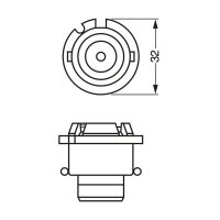 BOSCH 1 987 302 904 Glühlampe, Fernscheinwerfer