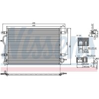 NISSENS 94583 Kondensator, Klimaanlage