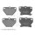 BLUE PRINT ADT342114 Bremsbelagsatz, Scheibenbremse