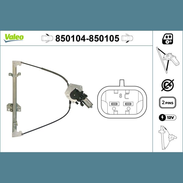 VALEO 850104 Fensterheber