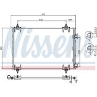 NISSENS 94826 Kondensator, Klimaanlage