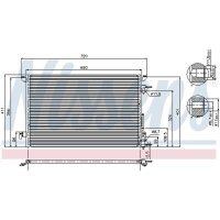 NISSENS 94597 Kondensator, Klimaanlage