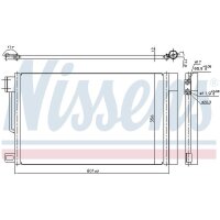 NISSENS 94973 Kondensator, Klimaanlage