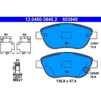 ATE 13.0460-3840.2 Bremsbelagsatz, Scheibenbremse