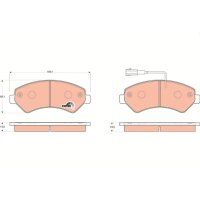 TRW GDB1703 Bremsbelagsatz, Scheibenbremse