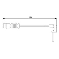 BOSCH 1 987 473 011 Warnkontakt, Bremsbelagverschleiß