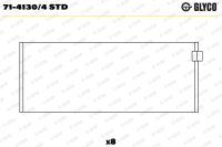 GLYCO 71-4130/4 STD Pleuellagerschale