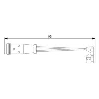 BOSCH 1 987 473 006 Warnkontakt, Bremsbelagverschleiß