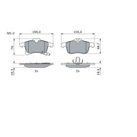BOSCH 0 986 424 707 Bremsbelagsatz, Scheibenbremse
