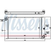 NISSENS 60762 Kühler, Motorkühlung