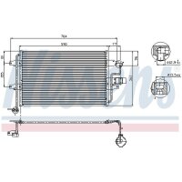 NISSENS 94838 Kondensator, Klimaanlage