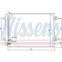 NISSENS 94831 Kondensator, Klimaanlage